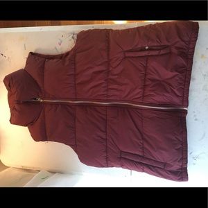 maroon vest